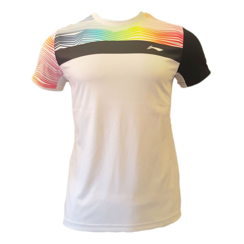 Badminton T-Shirt - ZigZag White UNISEX