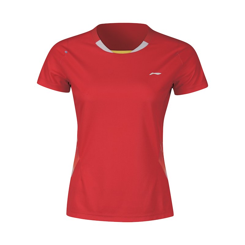 Badminton T-Shirt - VM 2018 Red Dame