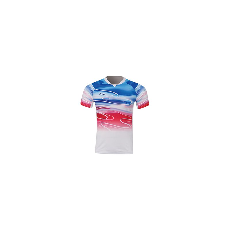 Badminton T-shirt - Sudirman 2019 White/Red