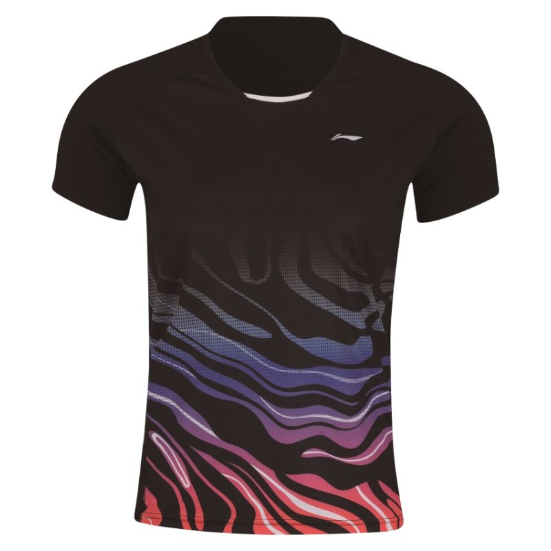 Badminton T-shirt - Northern Light Black - UNISEX
