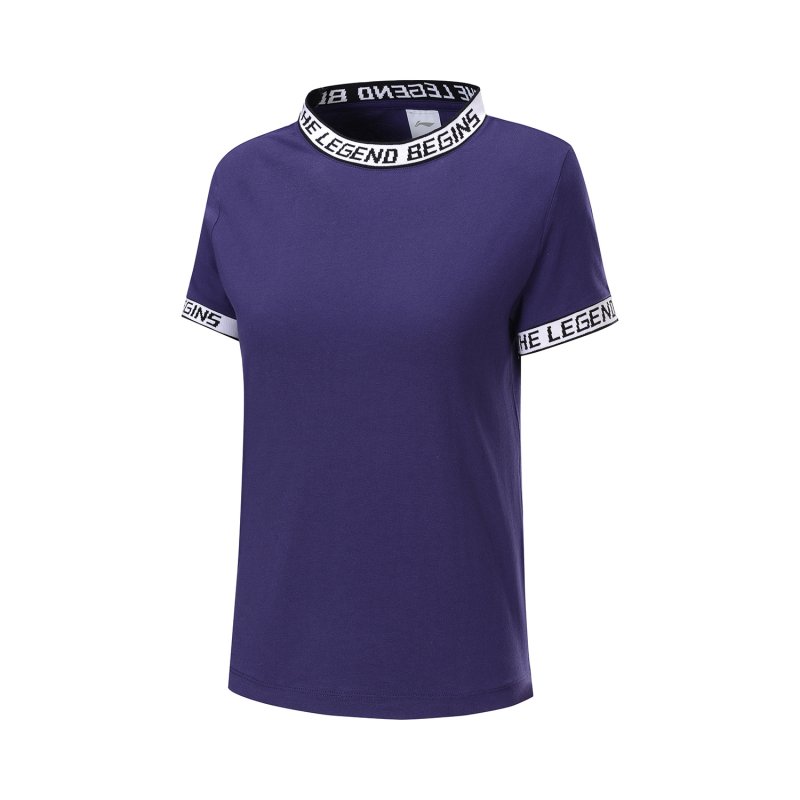 T-shirt - The legend begins purple