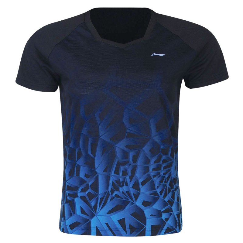 Badminton T-shirt - Team Structure Black - UNISEX
