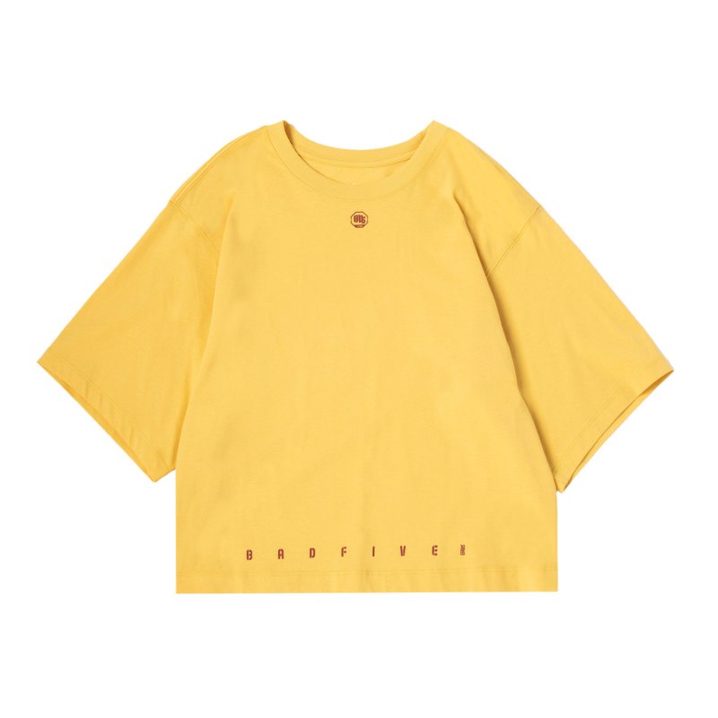 T-shirt - Yellow BAD FIVE Low Dame