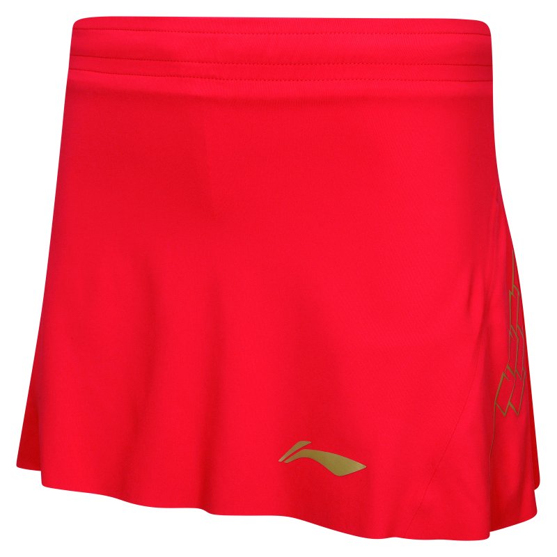 Badminton Skirt - Golden Drop Red