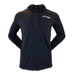 送料関税込み[M.E.D.M]LI-NING連携Good Fortune Detroit Jacket UNISEX Badminton Tracksuit Jacket - Club Black Hoodie - LI