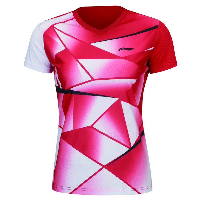 Badminton T-shirt - Red Dame - Li-Ning - Li-Ning