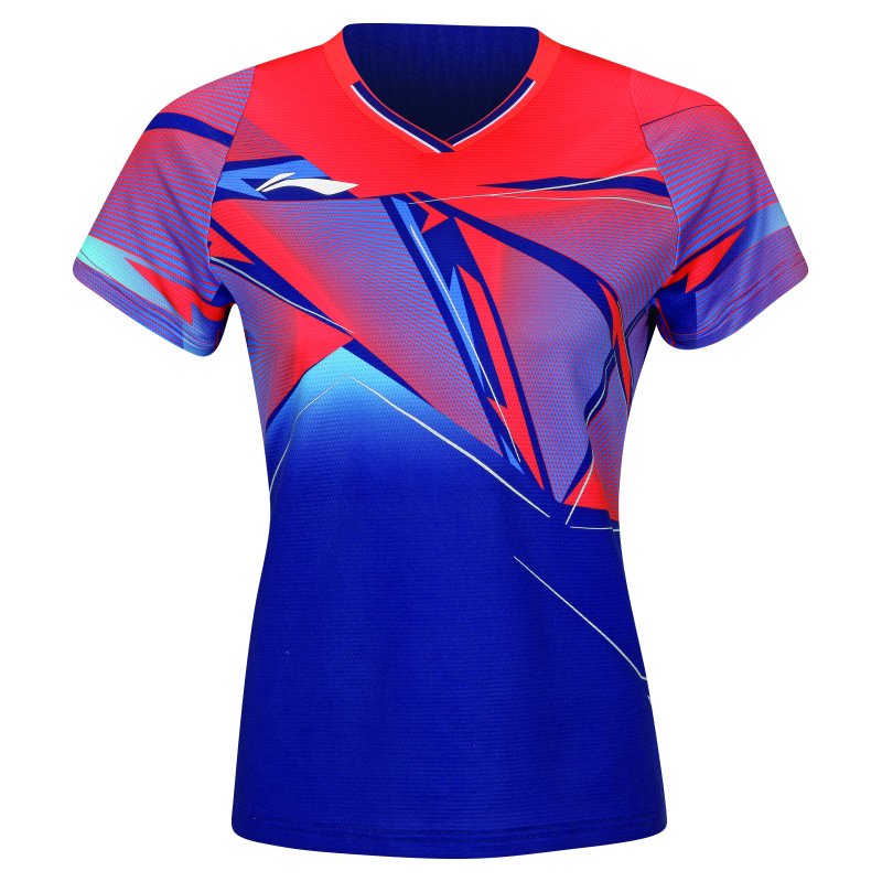 Badminton T-shirt - Pieces Blue Dame