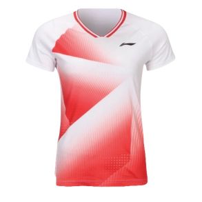 Badminton T-shirt - Fold Red/White Women