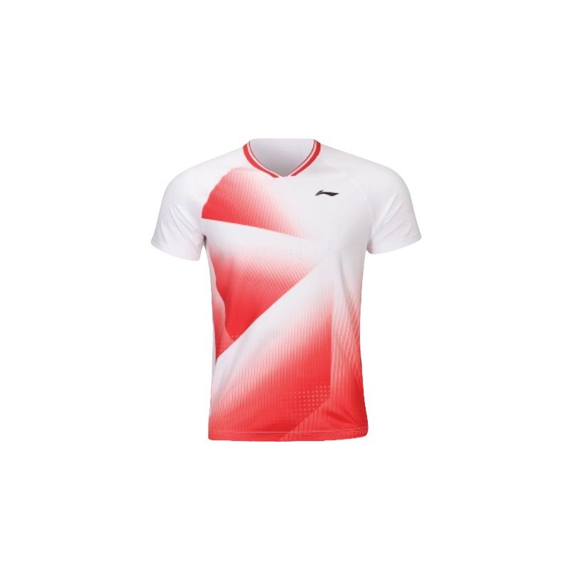 Badminton T-shirt - Fold Red/White
