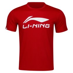 UNISEX Badminton T-shirt - Logo Red