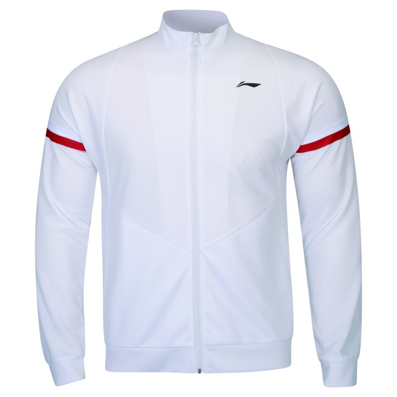 Badminton Tracksuit Jacket - Partner White