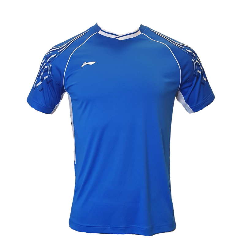 Badminton T-shirt - Club Wave Blue - UNISEX