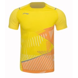 Men Badminton T-shirt - Deep Yellow Exclusive