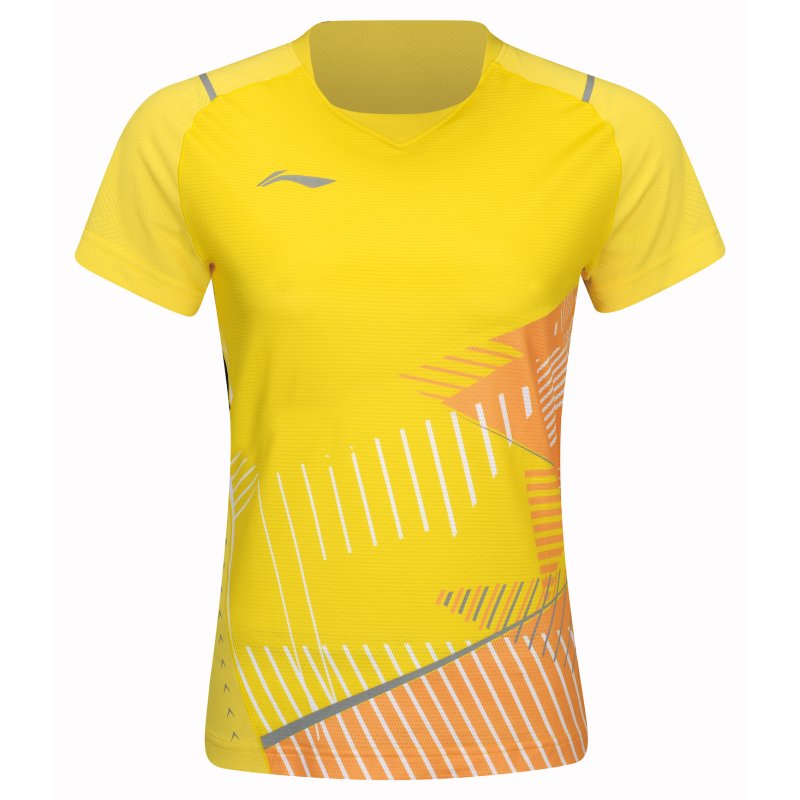 Badminton T-shirt - Deep Yellow Exclusive Dame