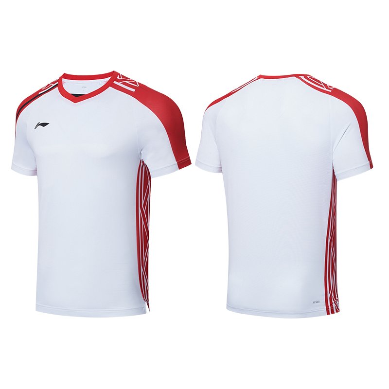 UNISEX Badminton T-shirt - Simple Life White