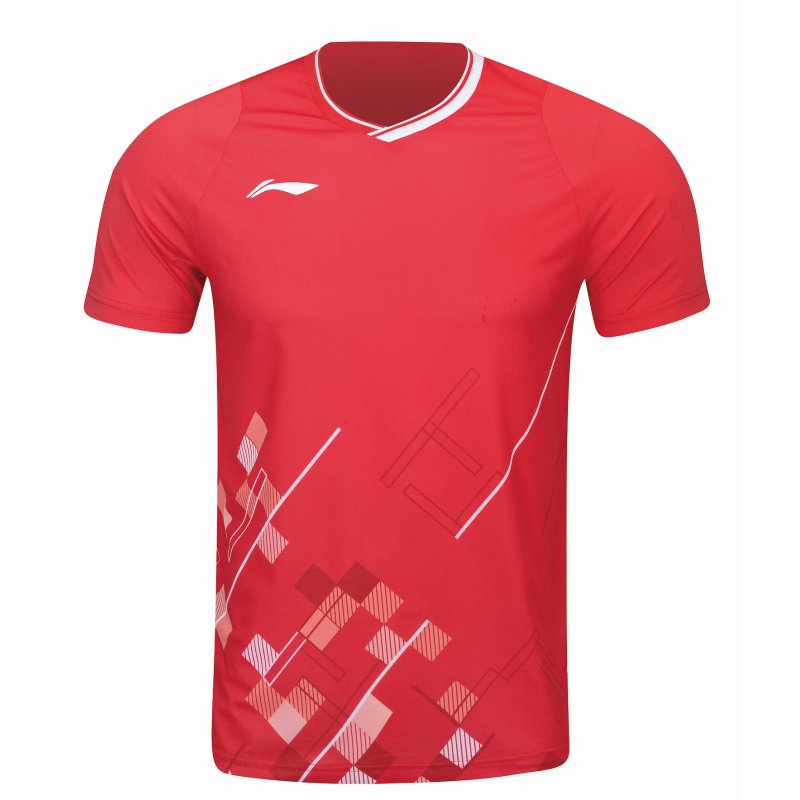 UNISEX Badminton T-shirt - Matrix Red