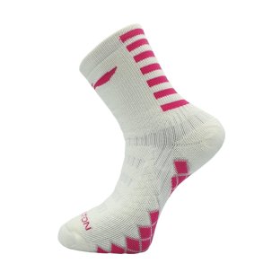 Badminton Socks - High Top Sock White/pink