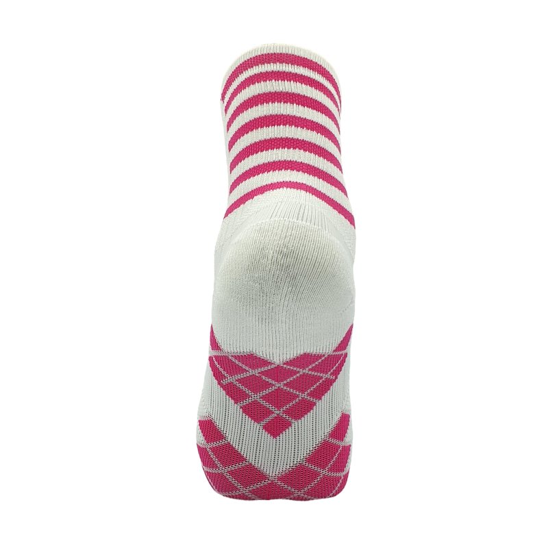Badminton Socks - High Top Sock White/pink