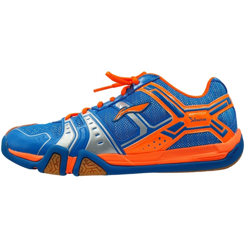 Badminton Shoes - Saga Light Blue/Orange