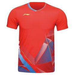 MEN'S Badminton T-shirt - Strong Game Red