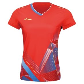 WOMEN'S Badminton T-shirt - Strong Game Red