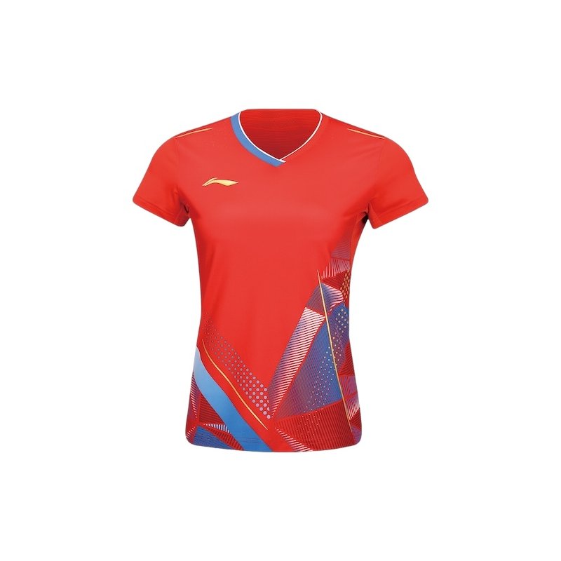WOMEN'S Badminton T-shirt - Strong Game Red