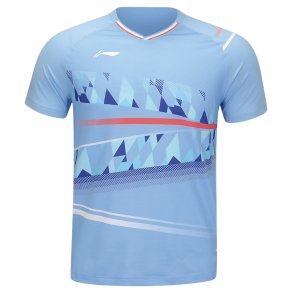 HERREN Badminton T-shirt - Iceberg Light Blue