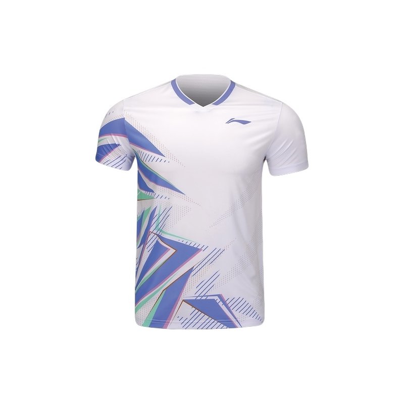 HERREN Badminton T shirt Aside White