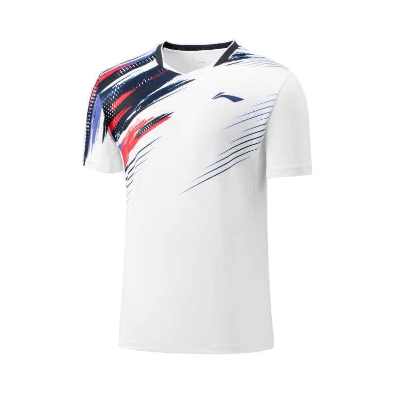 UNISEX Badminton T-shirt - Play Safe White