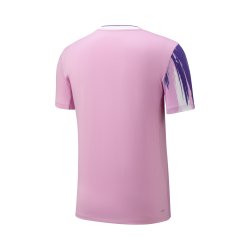 UNISEX Badminton T-shirt - Play Safe Light Purple