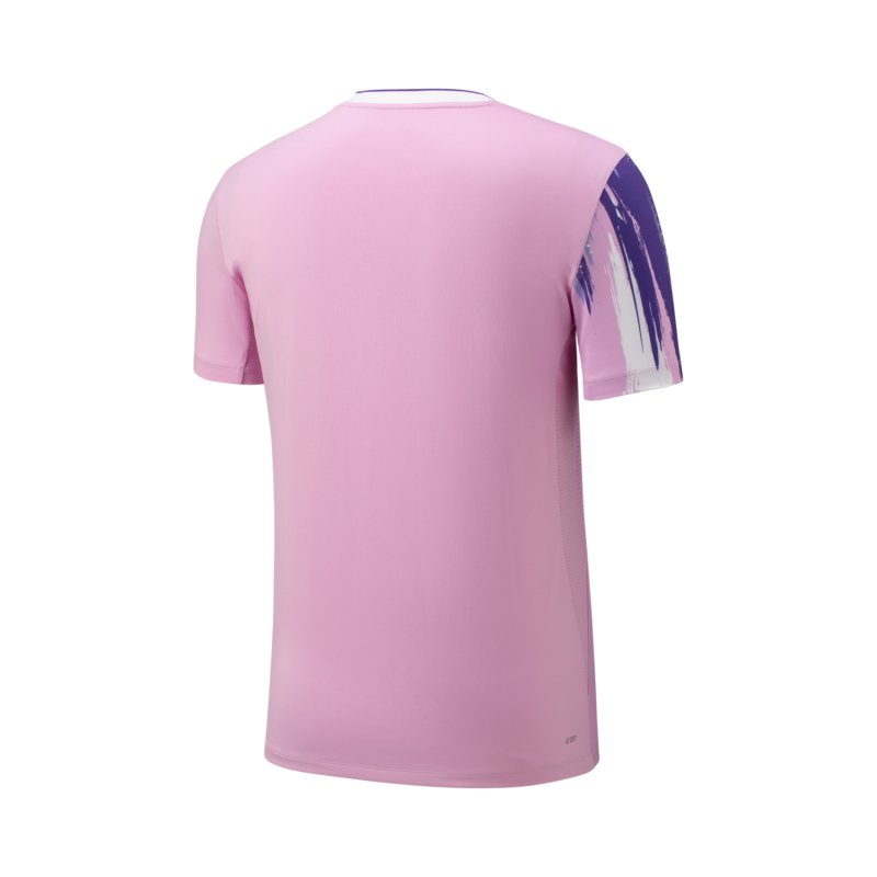 UNISEX Badminton T-shirt - Play Safe Light Purple