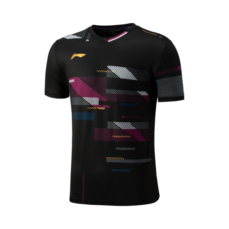 UNISEX Badminton T-shirt - Fighter Black