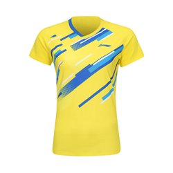 WOMEN Badminton T-shirt - Defense Yellow