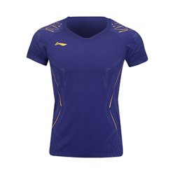 WOMEN Badminton T-shirt - International NEW Blue