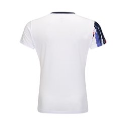 WOMEN Badminton T-shirt - Play Safe White