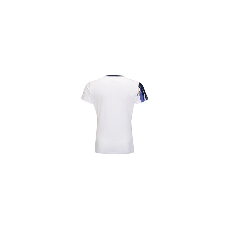 WOMEN Badminton T-shirt - Play Safe White