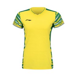 WOMEN Badminton T-shirt - Top Play Yellow