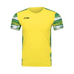 UNISEX Badminton T-shirt - Top Play Yellow