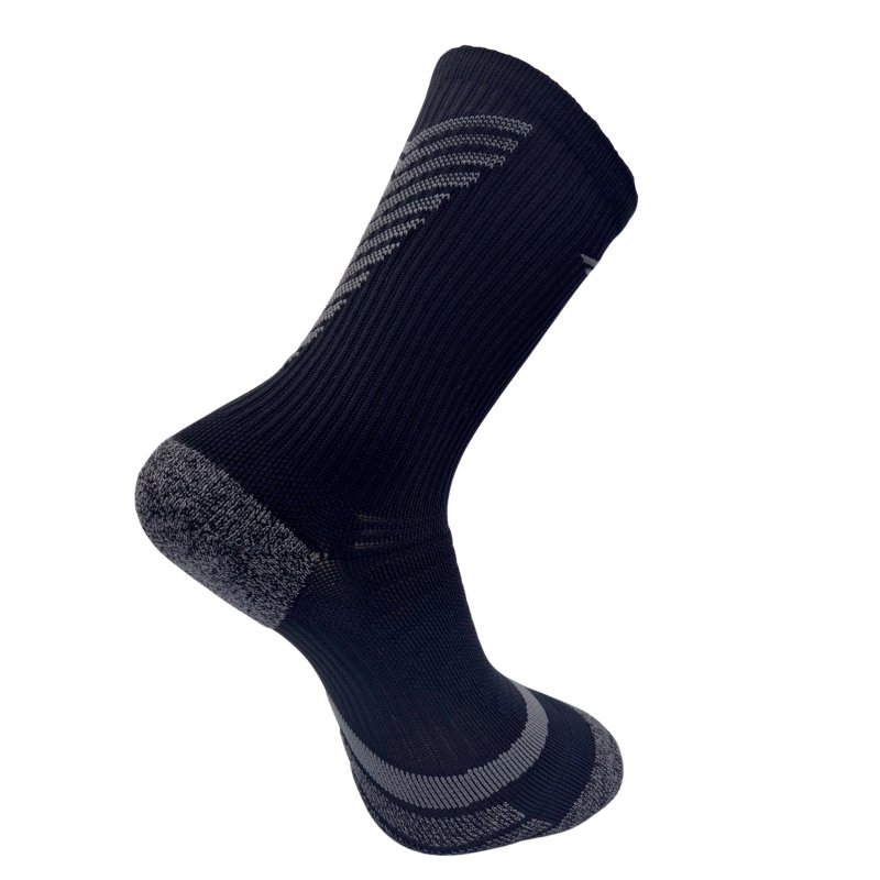 Badminton Socks - Long stripe Black