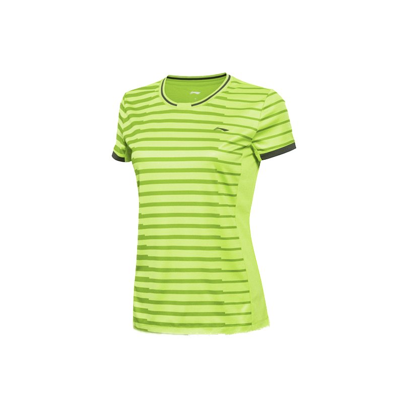 Badminton T-Shirt - BCC Stripe Yellow Brn