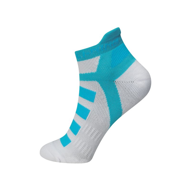 Running Socks - White/Turquiose