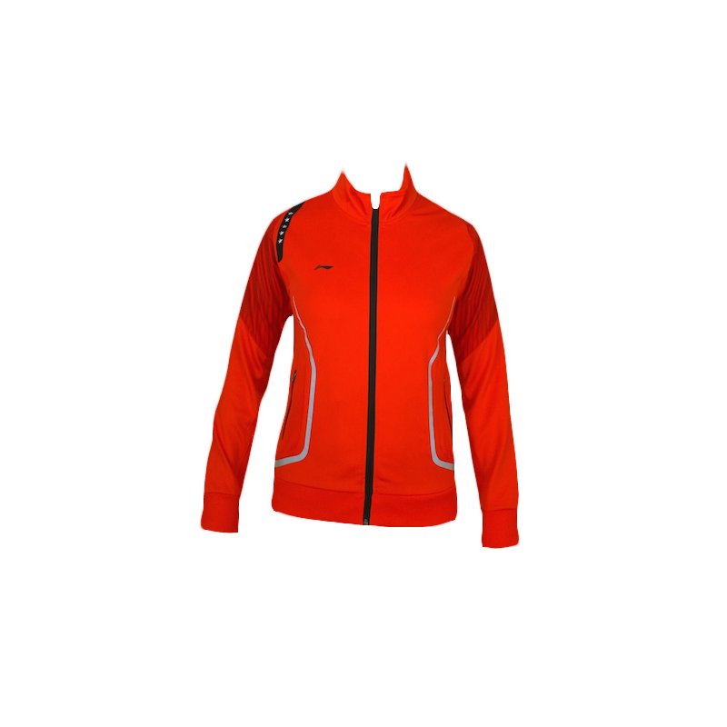 Badminton Tracksuit Jacket - WC Jacket Red Women