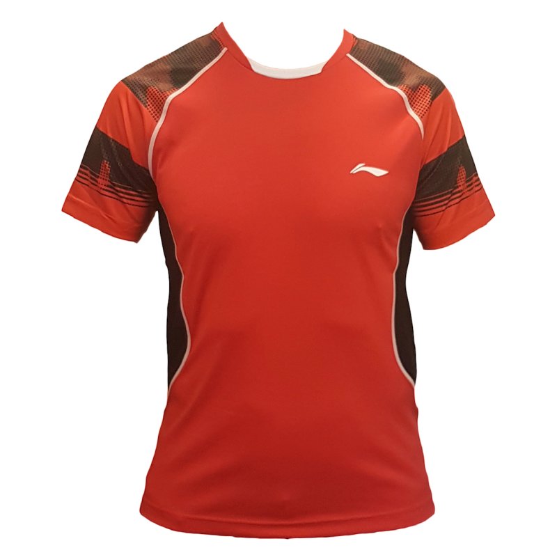 Badminton T-Shirt - Team Red/Black - UNISEX