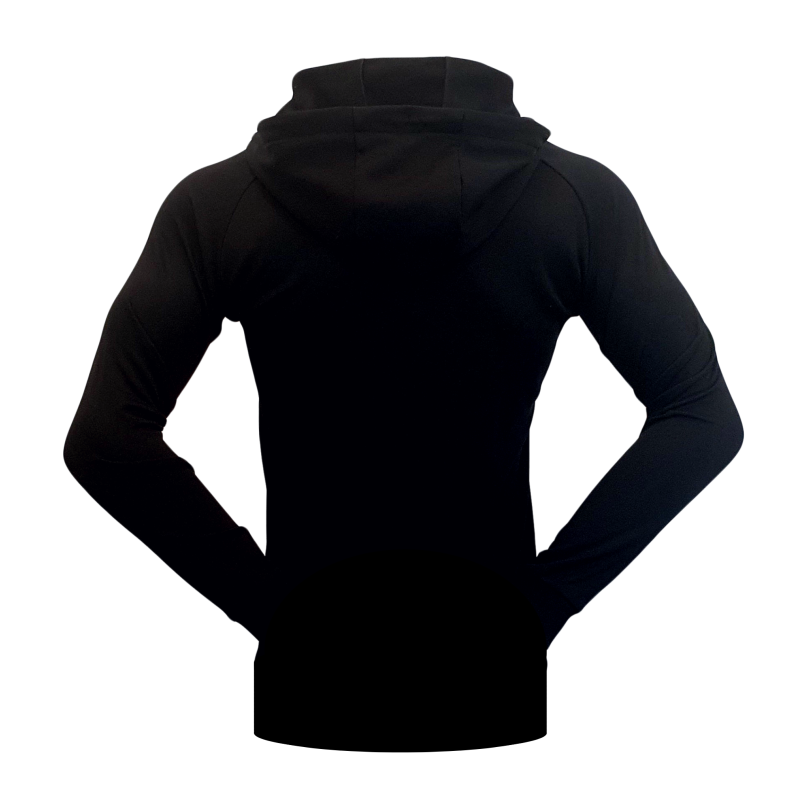 UNISEX Badminton Tracksuit Jacket - Club Black Hoodie