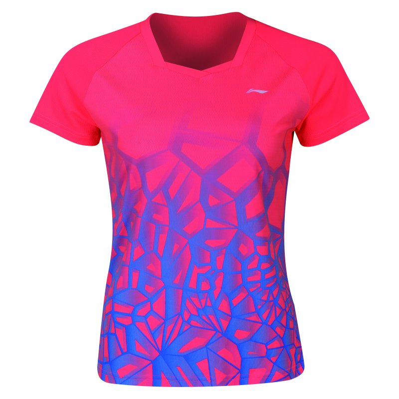 Badminton T-shirt - Team Structure Pink Girl