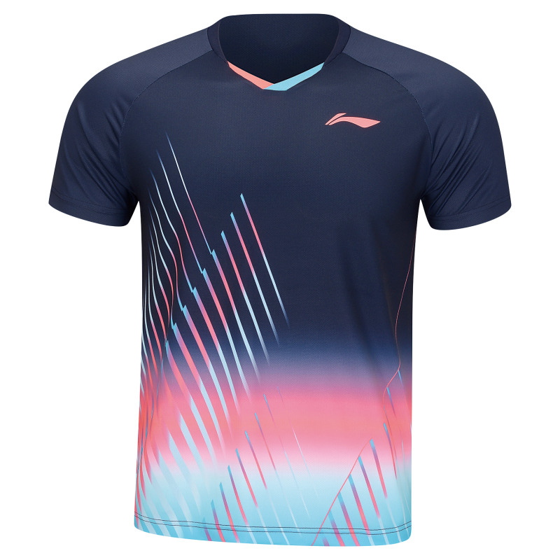 MEN'S Badminton T-shirt - Nice Place Dark Blue