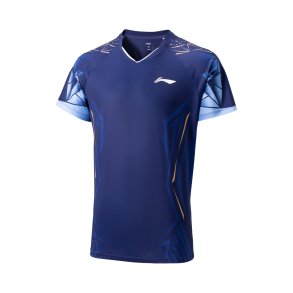 UNISEX Badminton T-shirt - Play Cool Dark Blue