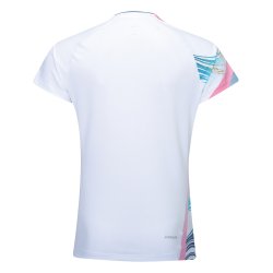 WOMEN'S Badminton T-shirt - Side Effect White