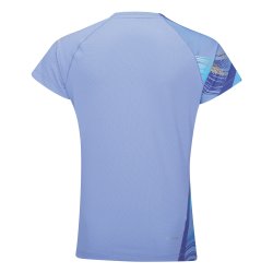 WOMENS Badminton T-shirt - Side Effect Light Blue