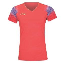 WOMENS Badminton T-shirt - Point Pro Red